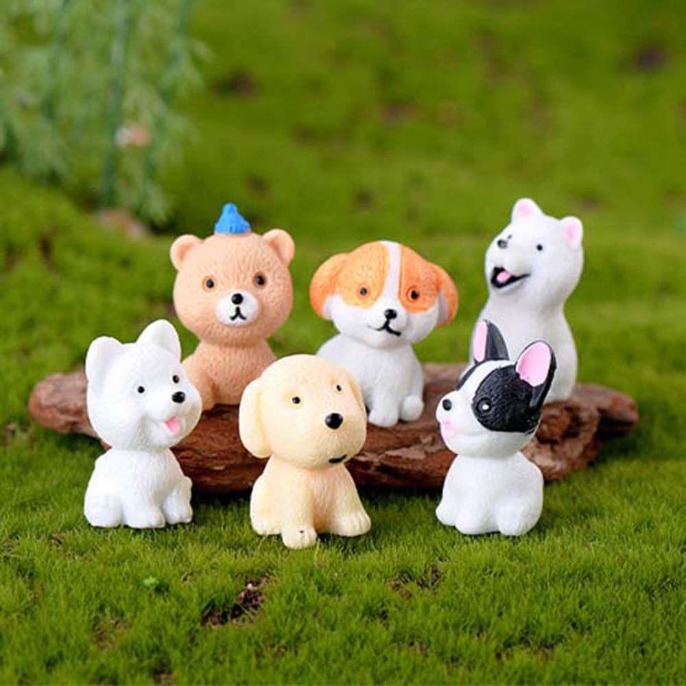 Cute Animals Puppy Miniature Figurines Home Decor Dog Ornaments Mini Resin Dogs  Micro Landscape