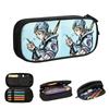 Anime Johnny Joestar JoJo's Bizarre Adventure Federmäppchen für Schüler Schulsachen-Stiftebox Stiftebeutel Große Aufbewahrung Federtasche