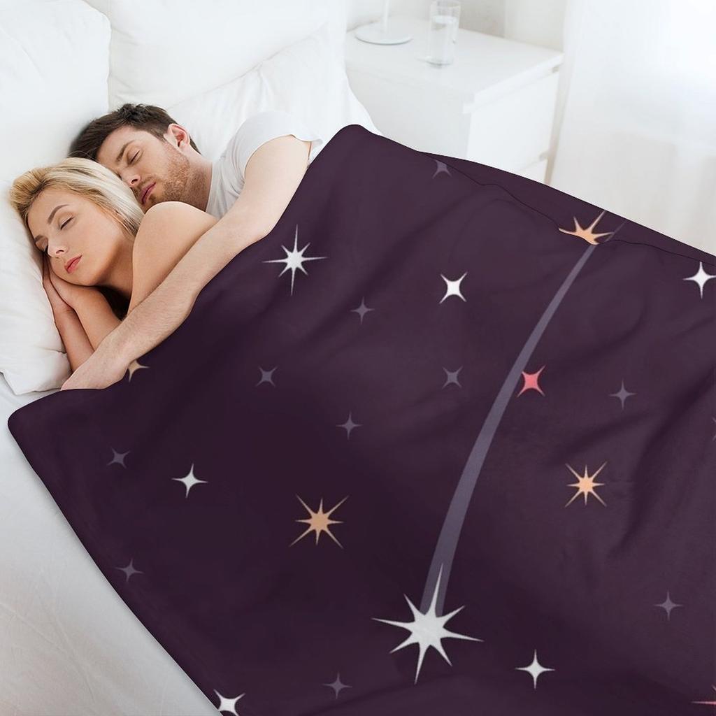 Falling Star Throw Blanket Baby For Sofa Thin Christmas Decoration Heavy Blankets