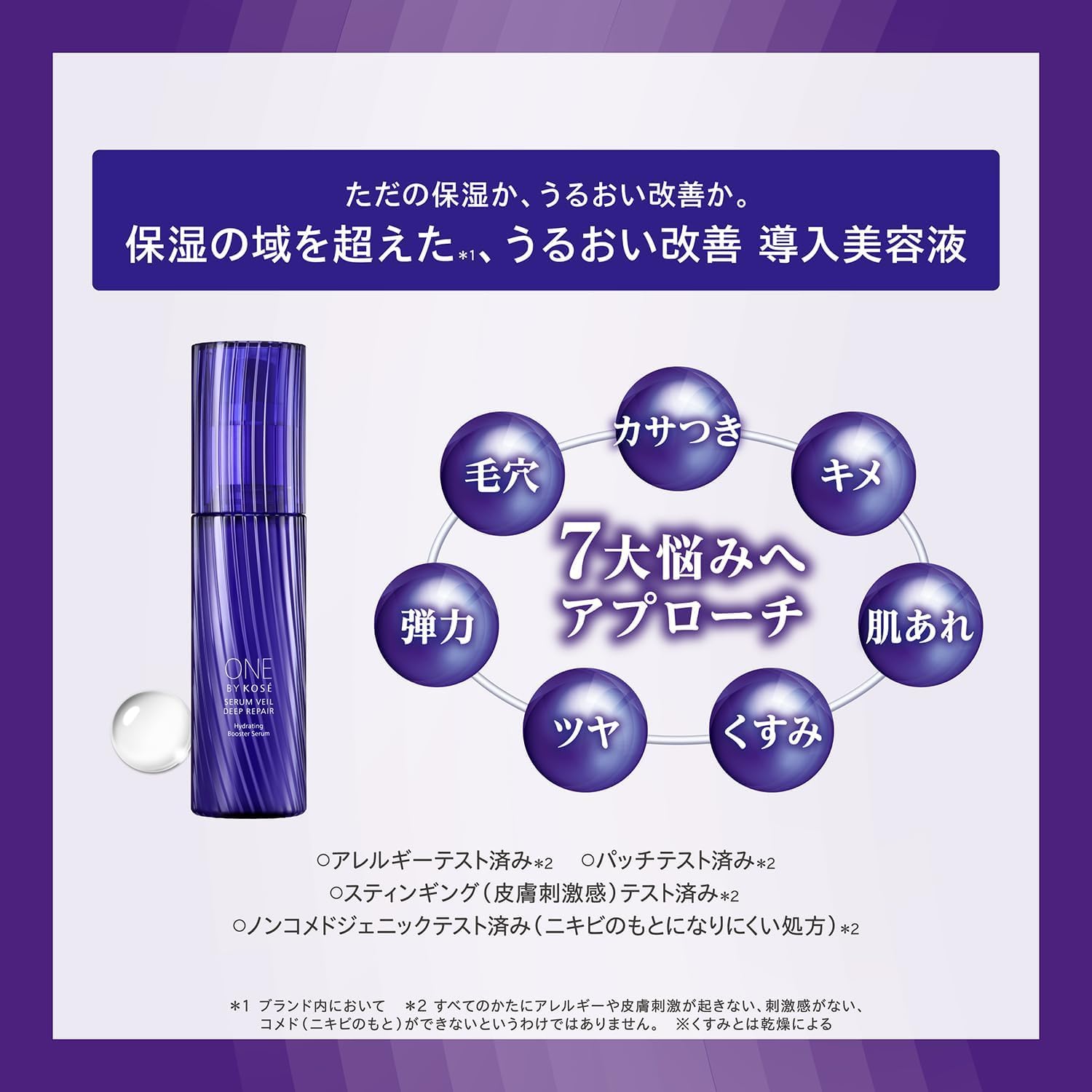 ONE BY KOSE Знакомство с сывороткой Serum Veil Deep Repair