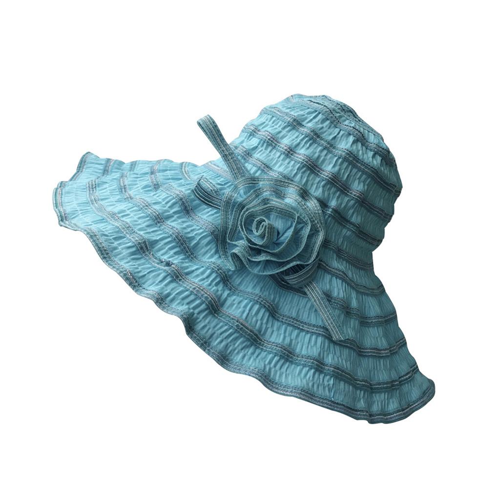 Sun Hat Women Wide Brim Summer Breathable Cap UV Protection Foldable Beach Hat
