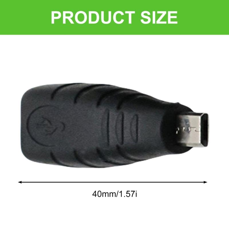 Compactly Micros USB 5Pin Male To USB2.0 Type B Female Converters Plugs Compatible for Tablets Phones Accessories