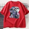 Tre T-shirt Grafiche Retrò con Piccioni T-shirt Piccione Luna Maglietta Uccello Oversize Unisex Donna Cotone Stampato Manica Corta Abbigliamento Top