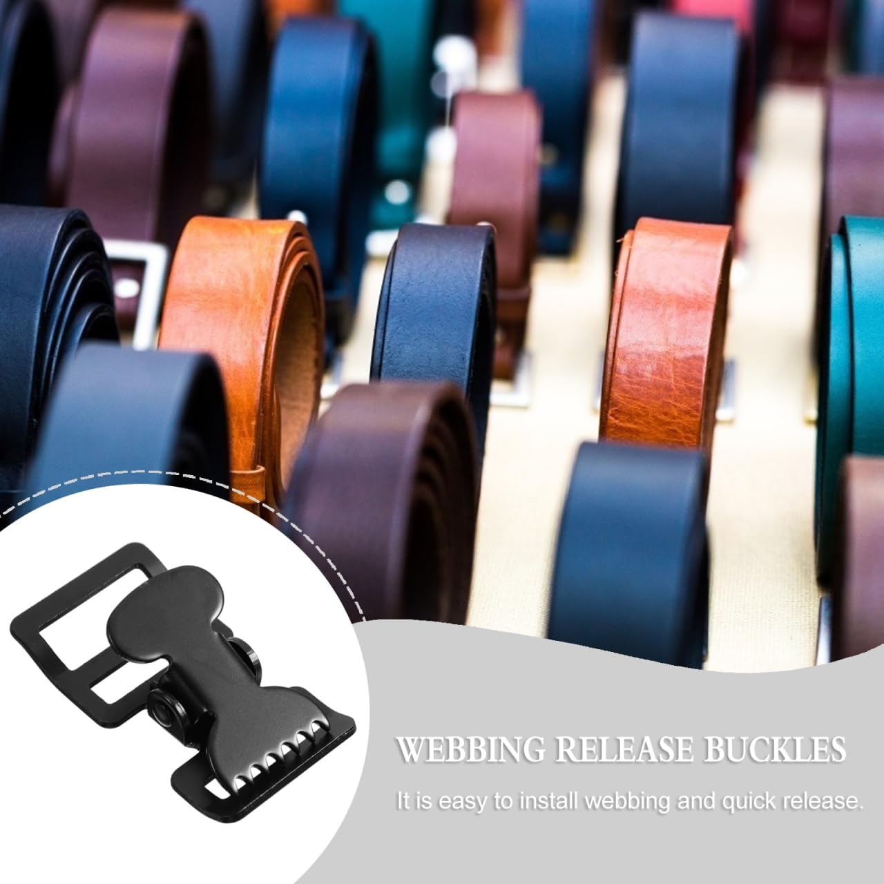 

10 Pcs Webbing Clip Bracelet Clip Metal Clips Heavy Duty Replacement Buckles Backpack Metal Pet Collar Buckle Belt Buckle Replacement Luggage Strap