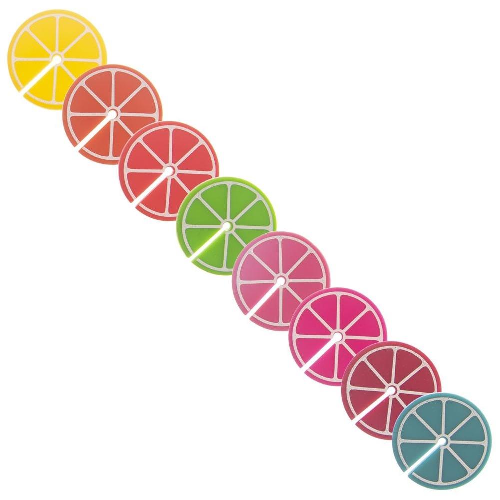8x Colorful Markers for Glasses, Drinks, Decorations