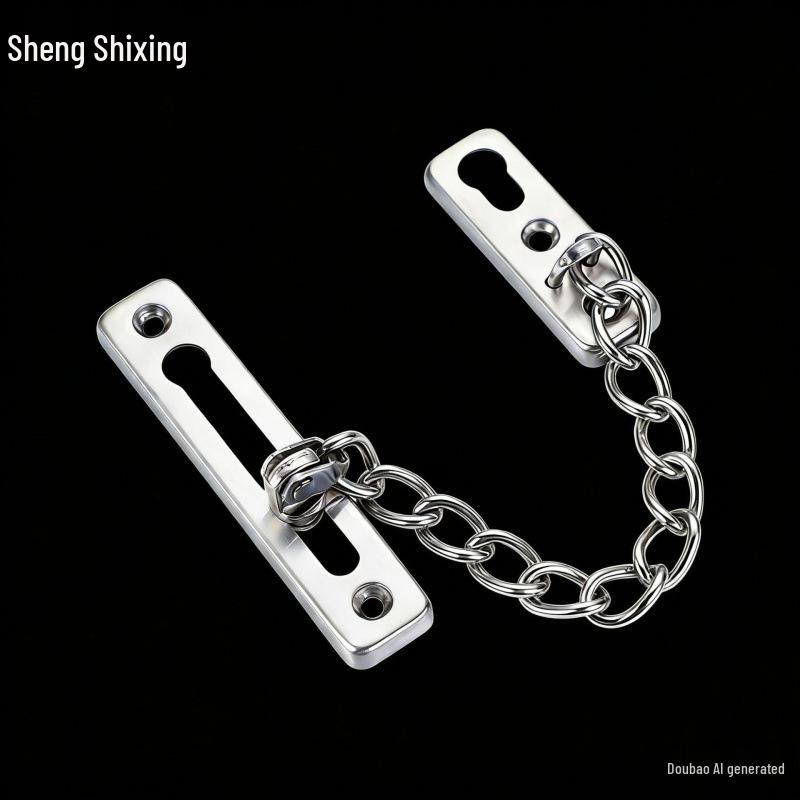 Stainless Steel Anti-Theft Door Chain Lock for Bedroom & Hotel