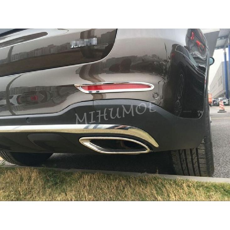 For 2016- Mercedes GLC X253 Chrome Rear Fog Light Cover Trims