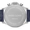 Angel Clover Men's Watch, MONDO SOLAR, Solar Battery, 10 ATM Water Resistance, Mineral Glass, Navy Dial, Stainless Steel, NMOS44SNNV-NV, Navy