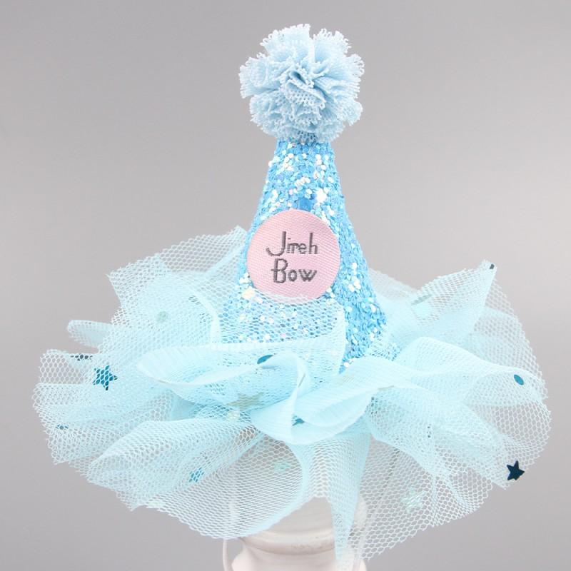 Adjustable Pet Birthday Hat With Cute Cartoon Design Dog Cat Party Photo Prop