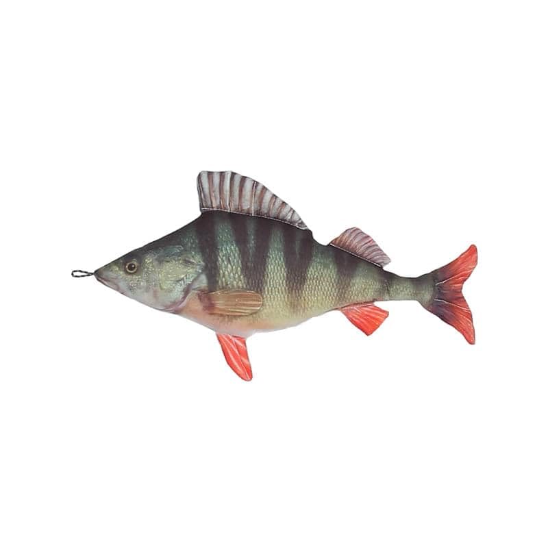 Dulton Fishes Perch 45 Fish Cushion for Everyday Life Large Body Pillow Marine Life Nordic FISHES Total Length 45cm Abborre/Perch/Perca Y-0508