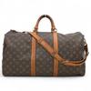 Auth Monogram Keepall Bandouliere 50 Boston Duffle Bag PVC Canvas M41416 Lv4537vd