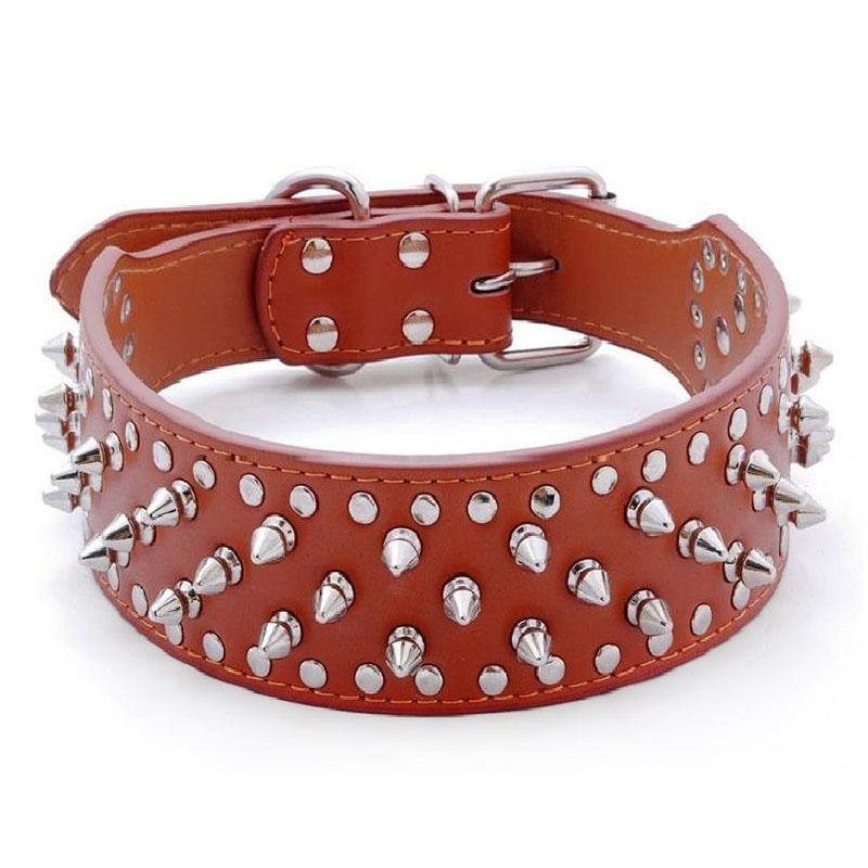 spiked dog harness and collar