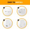 Wall Mounted Bracket Holder for TPLinkDeco X68 WiFi Routers Networking Routers for Home and Office