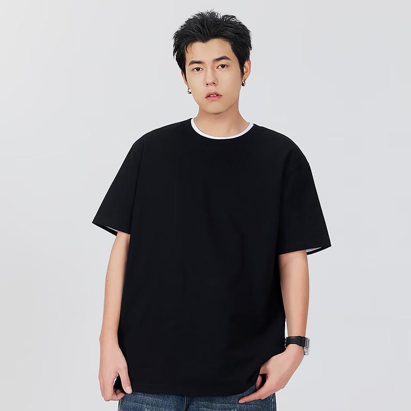 MINISO Men's Summer Loose Fit Crew Neck T-Shirt
