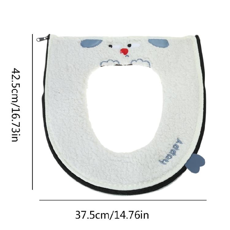 Winter Toilet Cover with Zipper and Handle Keep Warm andCozy for All-Season