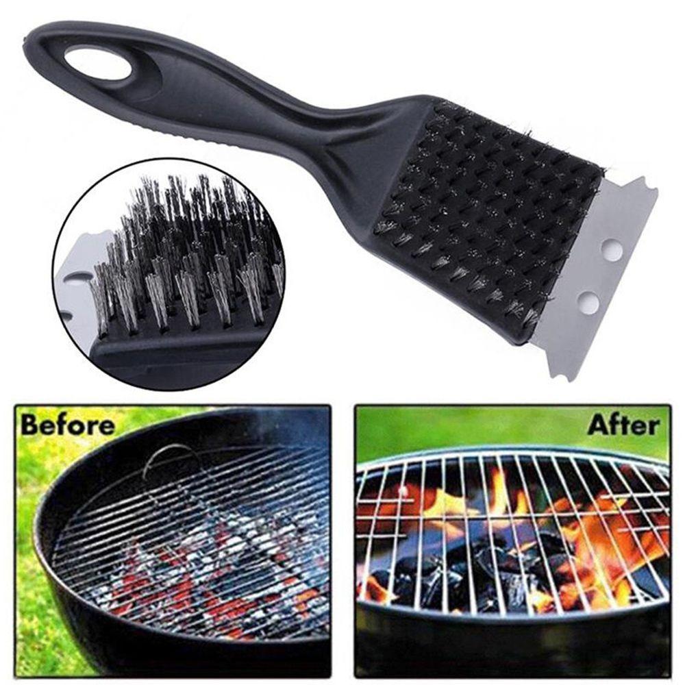 2 In 1 BBQ Cleaning Brush Deep Cleaning Grill Clean Tool Portable Grill Cleaner  Kitchen Gadgets