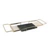 Metal Marble Bathtub Rack Anti Slip Space Saving Multi Functional Expandable Bathtub Tray House