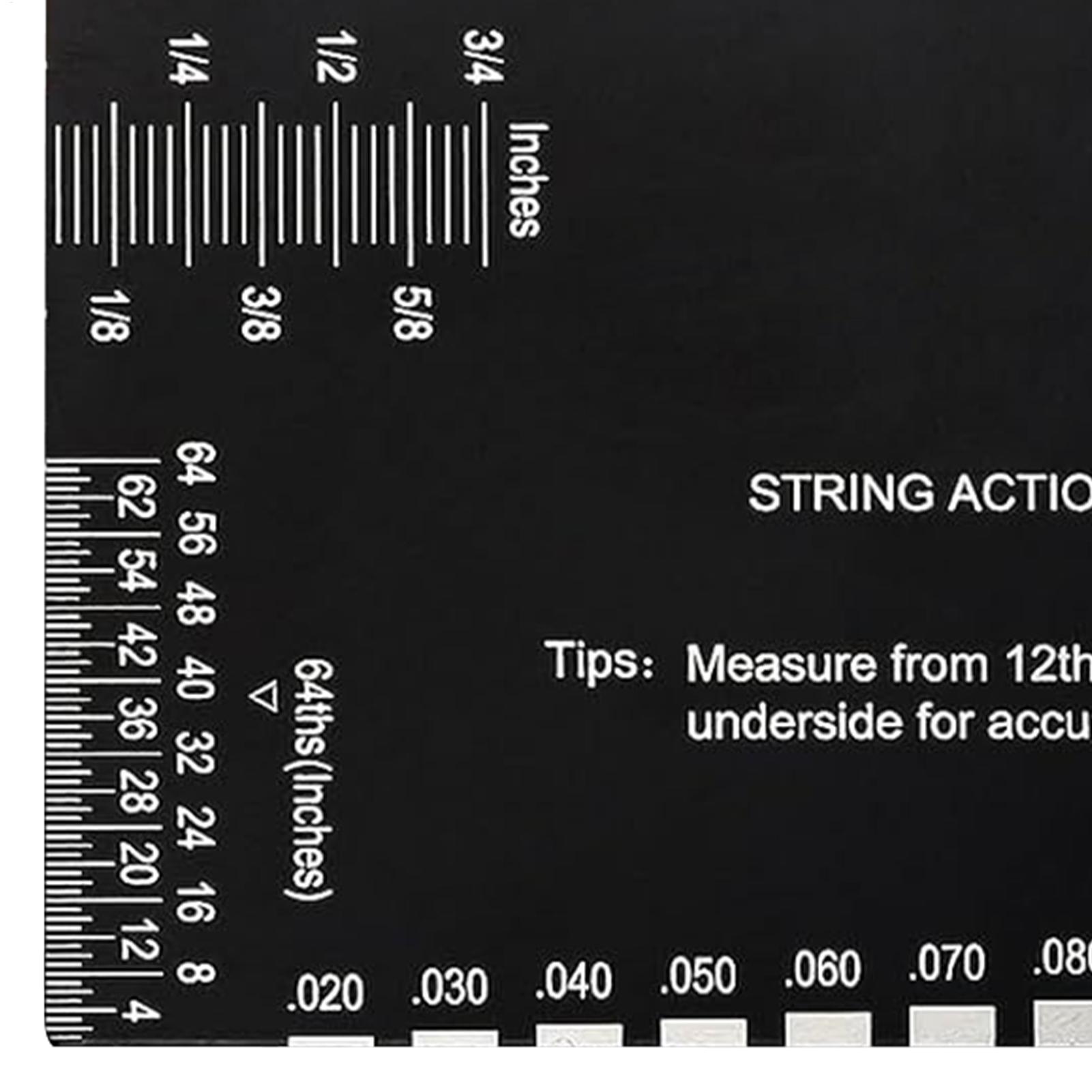 Измеритель высоты струн из нержавеющей стали Метрический Имперский Измеритель высоты струн Инструмент для ремонта гитары Для женщин Мужчин Дома В школе На сцене China Mainland