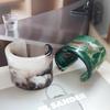 2026 Retro Übertreibung Ölmalerei Stil Runde Geometrische Breite Manschette Armreifen Temperament Armreifen Damen Graffiti Trend Schmuck