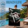 Flumi-nense Football Club  Printed Microfiber Beach Towel, Soft And Absorbent, Quick-Dry, Ideal for Summer Travel, Beach Essential, Swimming Pool