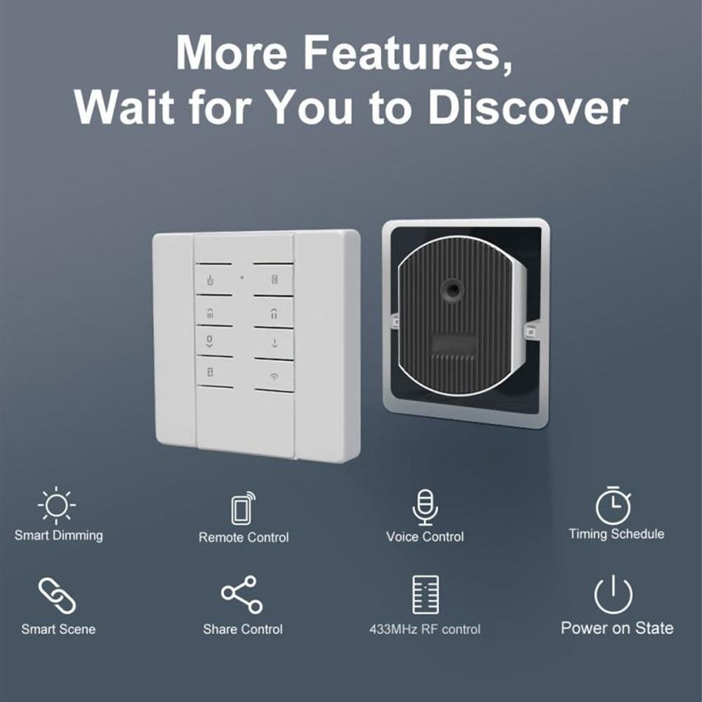 Smart Dimmer Switch Inteligentní stmívač s dálkovým ovládáním RM433R2 s nastavitelným jasem světla