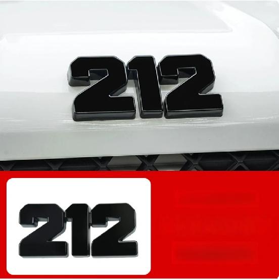Car Hood Logo Sticker Fit for BAIC 212 T01 2024 2025 Regular Version Long Wind Version Modified Car Tailgate Decoration Sticker Front Bright black B