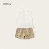 Cartoon Kids Summer Vest And Shorts Set With Cotton Fabric For Ages 3 To 8