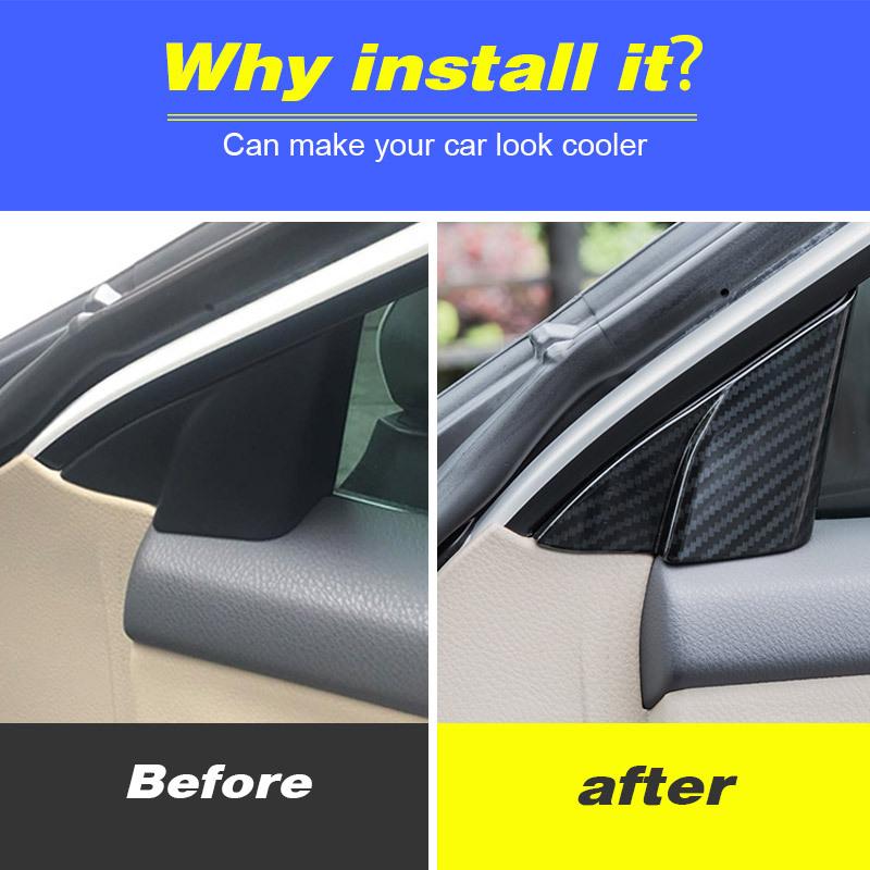 For Toyota Camry Accessories Pillar A Audio Car Speaker Tweeter Trims Cover Interior Decoration Door Triangle Sound Parts