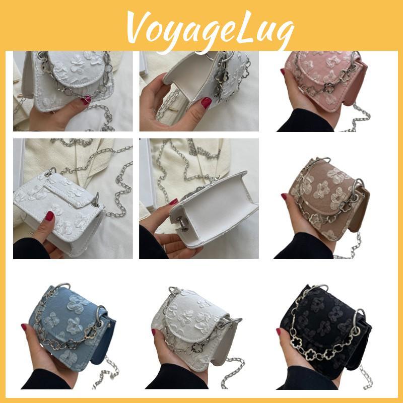 Stylish Vintage Mini Bag With Chain Strap Chic Pu Leather Crossbody Bag For Women