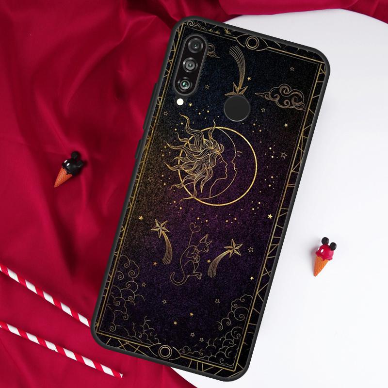 

Полумесяц Солнце Для Huawei Nova Y61 Y91 Y90 Y70 Y60 Y72 12s 12i 11i 7i 8i 9 10 SE P60 Pro P30 P40 Lite Чехол Huawei Nova 8i