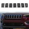 7 Pièces Grille Avant en Maille ABS Couvercle de Calandre Garniture 6AZ88DX8AB pour Jeep Cherokee