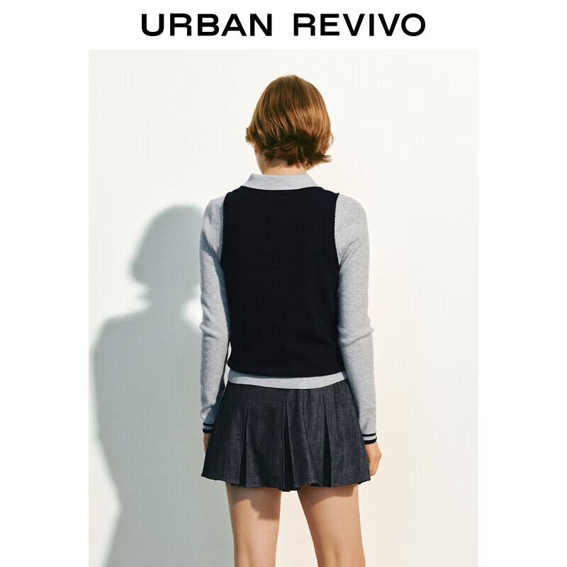 UR Women's Two-Piece Polo Knit Sweater