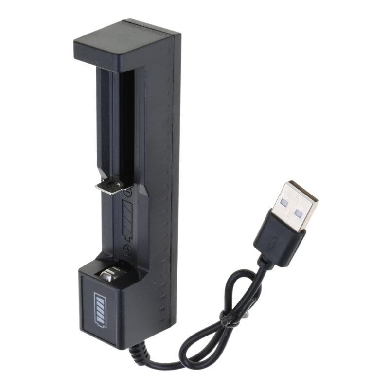 1-Slot Smart Charger with LED Indicator Intelligent Battery Charger for 14500 16340 18650 26650 Rechargeable Battery