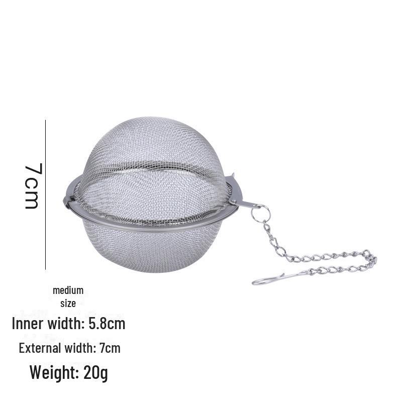 Boule d'assaisonnement et d'infusion de thé en acier inoxydable 304 pour soupes et ragoûts