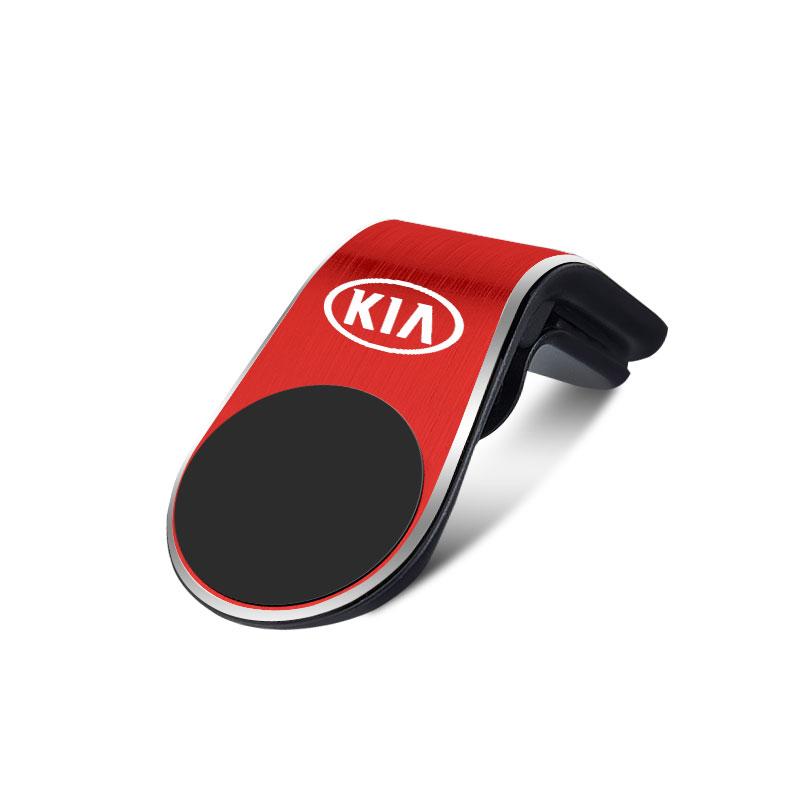 1 szt. Modny samochodowy magnetyczny uchwyt na telefon GPS w kształcie litery L, dedykowany do samochodu, emblemat dla KIA K5 K9 Sorento Ceed Sportage Carnival Stinger Forte Niro Cadenza