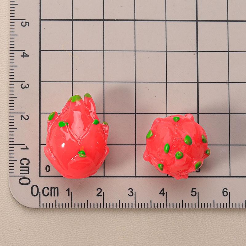Mini Simulated Fruit Ornament Watermelon Avocado Grape Lemon Peach Micro Landscape Dollhouse Miniature Toy Car Decoration