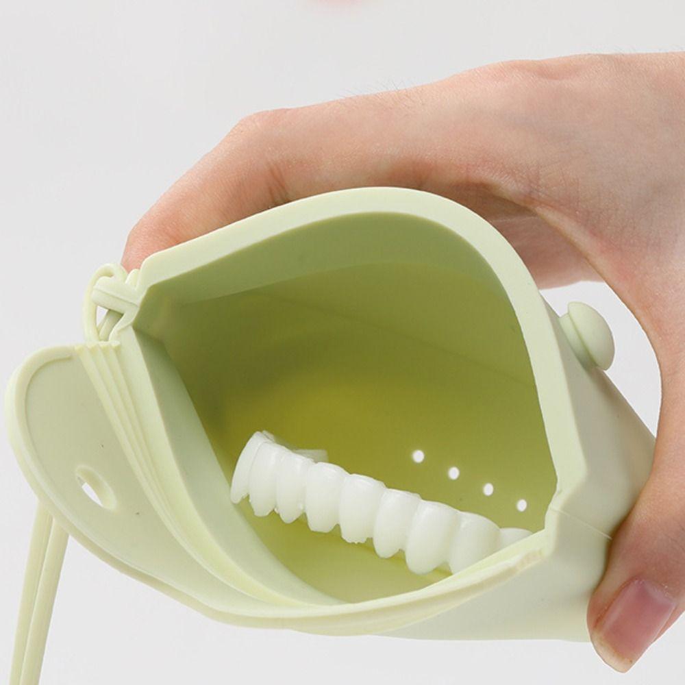Custodia in Gel di Silice per Mantenitore Ortodontico Antipolvere Contenitore per Paradenti Portacontenitore per Allineatori Orali Protesi Dentaria