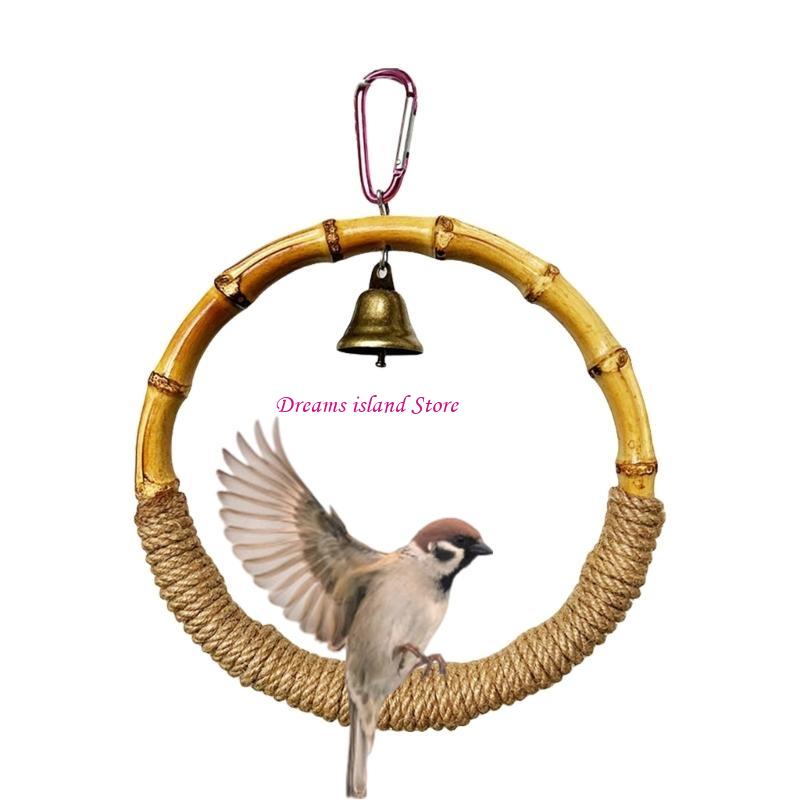 

Parrots Hammock Bird Perch Cage Toy Circle Chewing Rack Toy Stand Play HX6C China Mainland