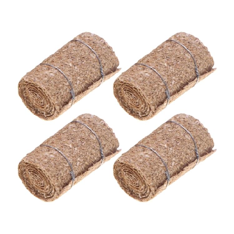 

4pcs Miniature Haystacks Natural Rice Grass Bundle for Model Doll House Scene Building Craft Project Display Accessory 1