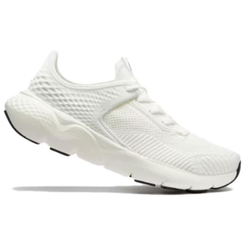 DECATHLON JF500K.1 Mid-Range Fit Shock-Absorbing Abrasion Support Low Top Casual Running Shoes for Women in White