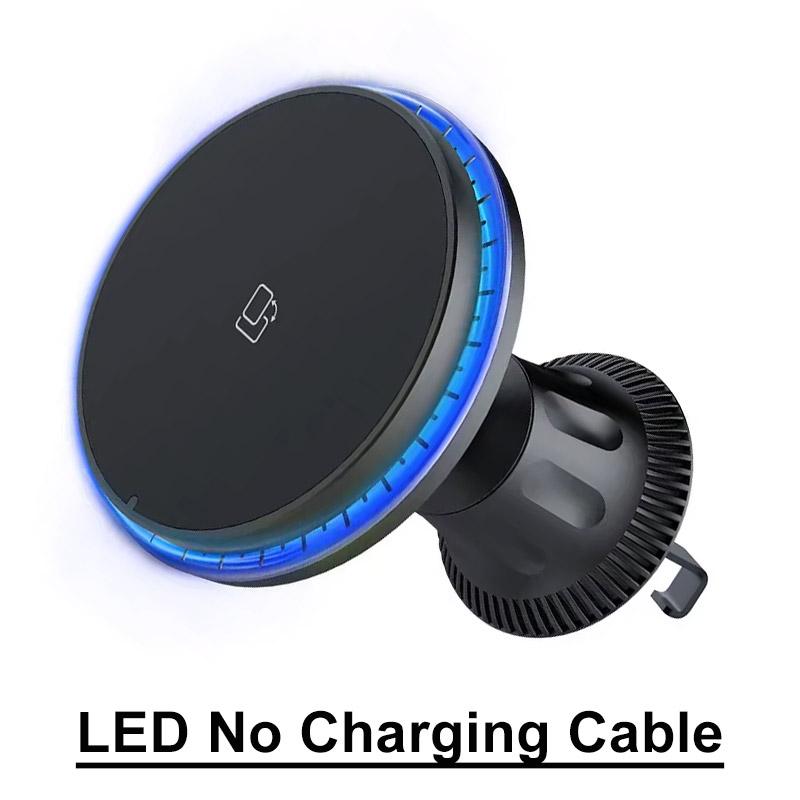 Xiaomi Magnetic Car Wireless Charger RGB For iPhone12 13 14 15 16 17 Pro Max Macsafe Car Phone Holder Stand Mount Fast Charging Station