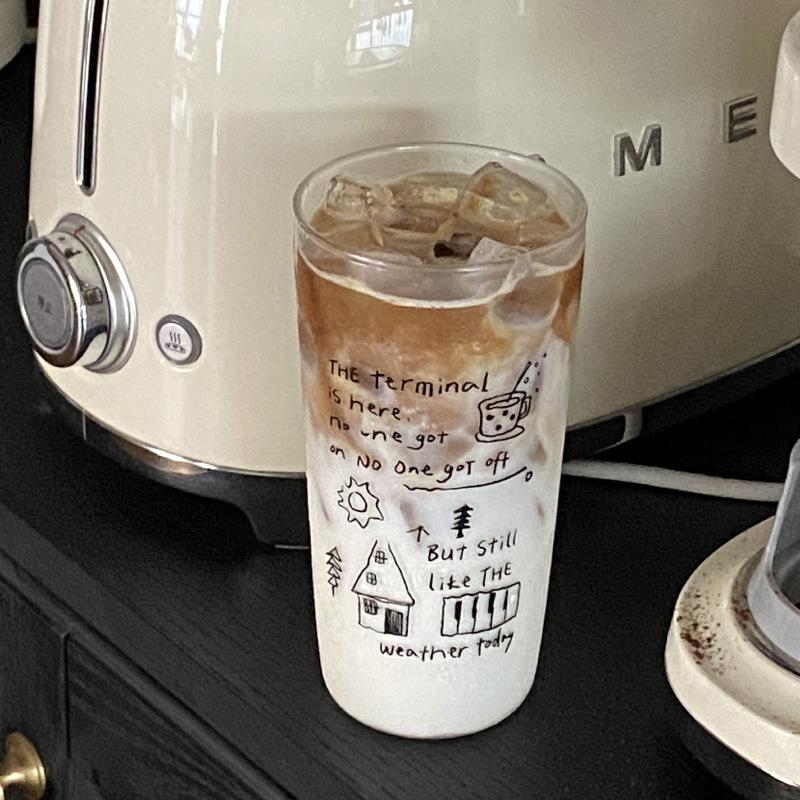 

Самодельная ретро термокружка с английским алфавитом, портативная, большой емкости, простая термокружка из нержавеющей стали 304 Look at the picture