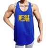 Muscleguys Herren Sommer Fitness Ärmellose Weste Mesh Quick Dry Sportswear Training Unterhemd Print T-Shirt Gym Bodybuilding Kleidung