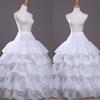 Petticoat Crinoline Slips Wedding Accessories White Ruffle Hoop Skirt 50s Vintage Under Skirt for Women Girls Tea Length