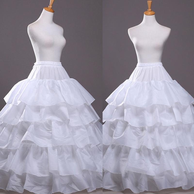 Petticoat Crinoline Slips Wedding Accessories White Ruffle Hoop Skirt 50s Vintage Under Skirt for Women Girls Tea Length