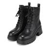 Leather Lightweight Molded Span Walker Boots Black 6.5cm Bbi874bk
