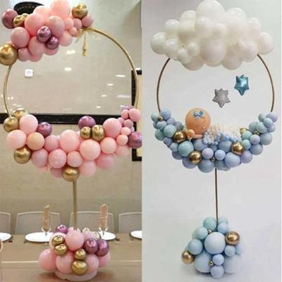163x73cm Kreis Ballonbogenständer Rund Ballons Halter Säule Kinder Geburtstagsparty Ballon Hochzeitsdekoration Babyparty Ballon