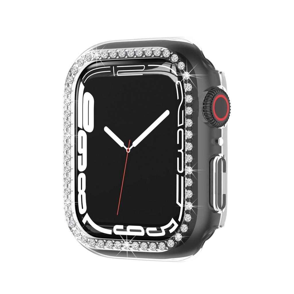 Case Cover Diamond Shell For Apple Iwatch Series 7 Gen 4145mm Protective Bumper