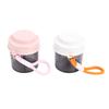 2 Pcs Portable Tablet   4 Compartments Wide Opening Tablet Bottle Dispenser Anti Mix for Outdoor Trip