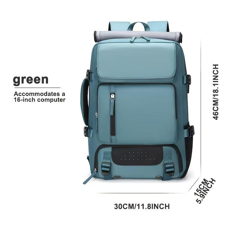 

FRN 2025 Новый водонепроницаемый рюкзак 3 в 1 для путешествий на открытом воздухе 15,6,16 дюймов Многофункциональный рюкзак для ноутбука 6616 зелёный